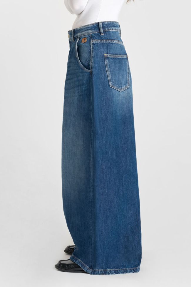Jeans extra wide leg taille haute bleu N°3