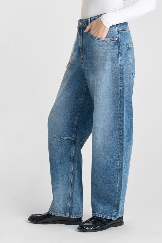 Jeans balloon Madie leder bleu N°4
