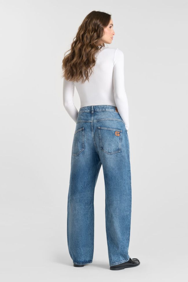 Jeans balloon Madie leder bleu N°4
