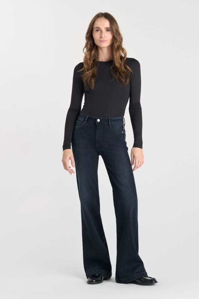 Jeans pulp flare Matti taille haute bleu-noir N°1