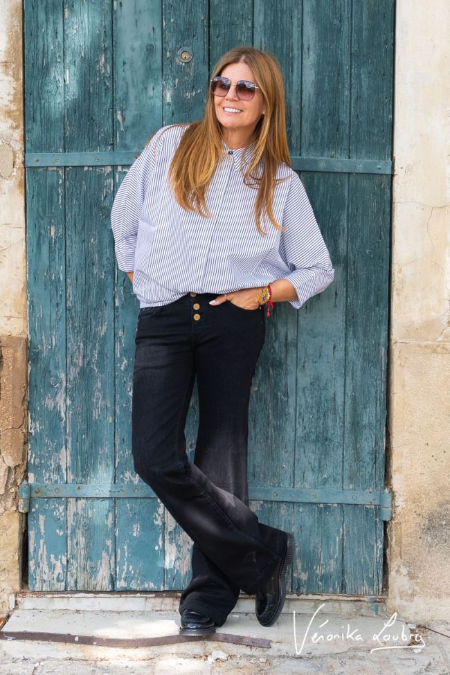 Patricia flare by Véronika Loubry jeans noir 