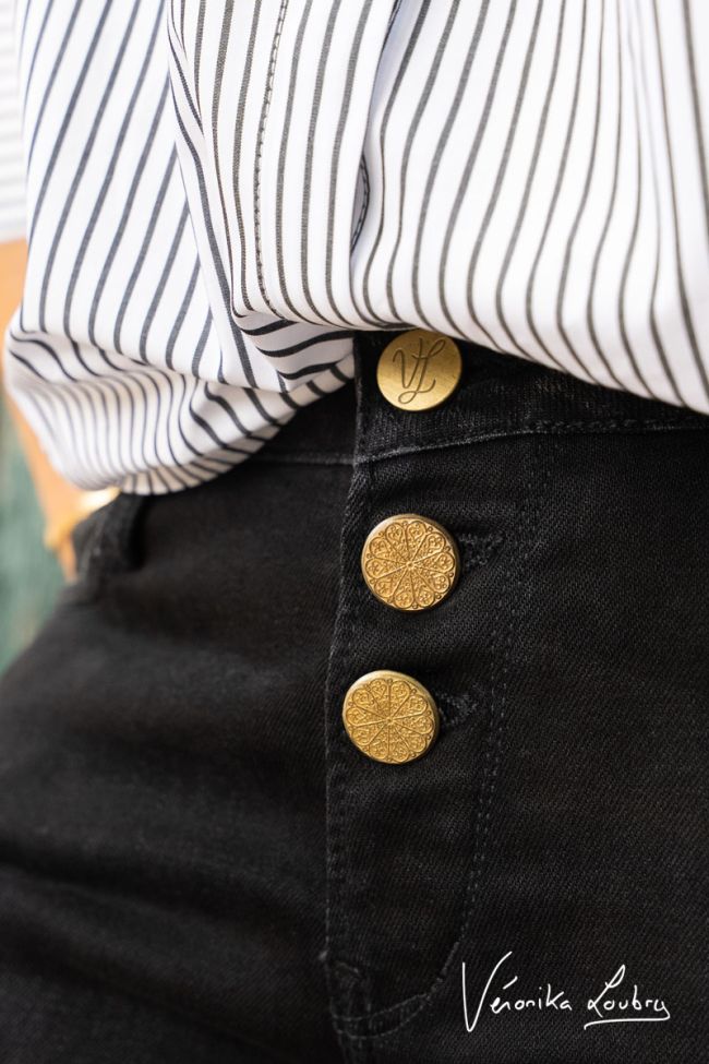 Patricia flare by Véronika Loubry jeans noir 