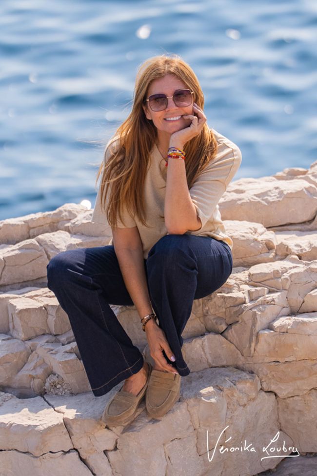 Patricia flare by Véronika Loubry jeans bleu N°0
