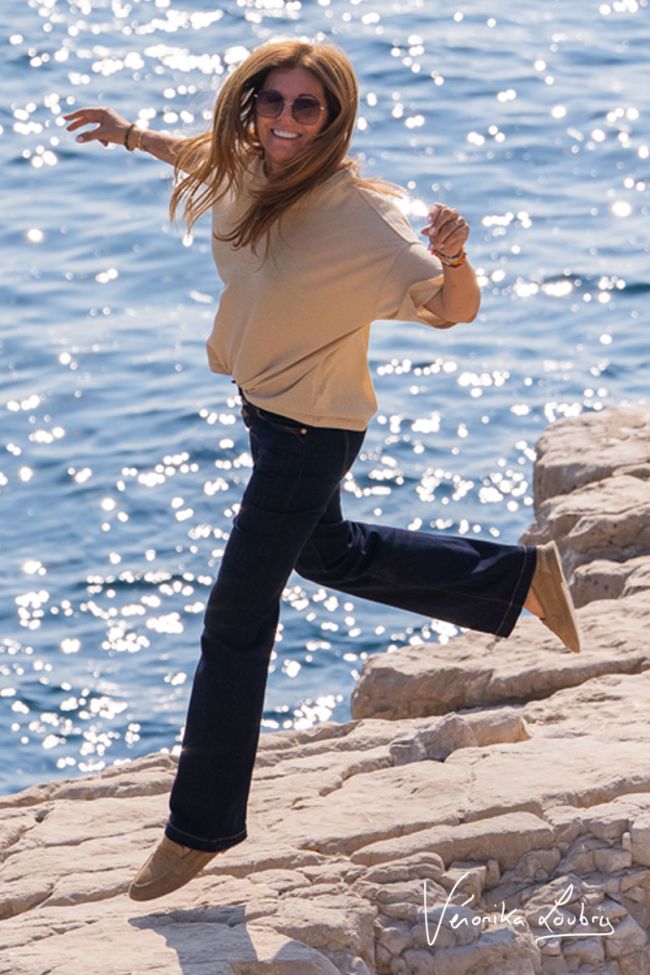 Patricia flare by Véronika Loubry jeans bleu N°0
