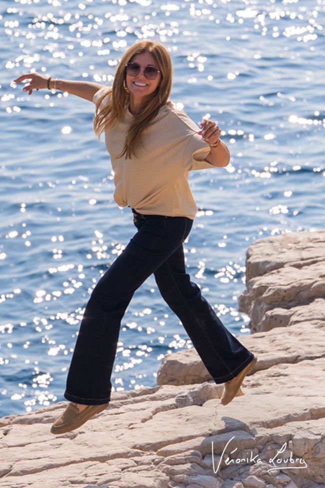 Patricia flare by Véronika Loubry jeans bleu N°0