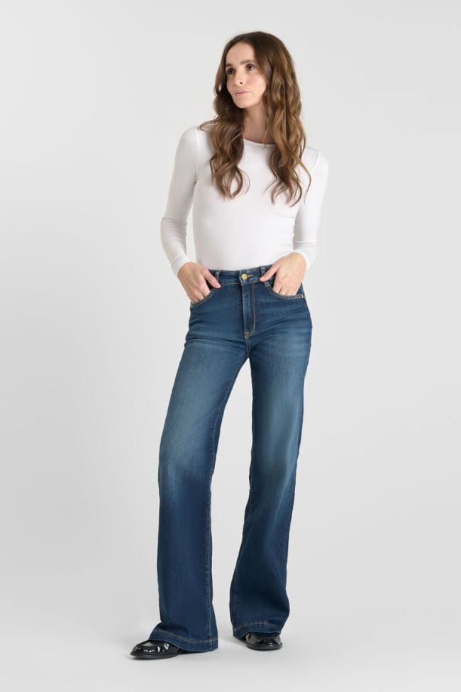 Jeans pulp flare Ponor taille haute bleu N°2