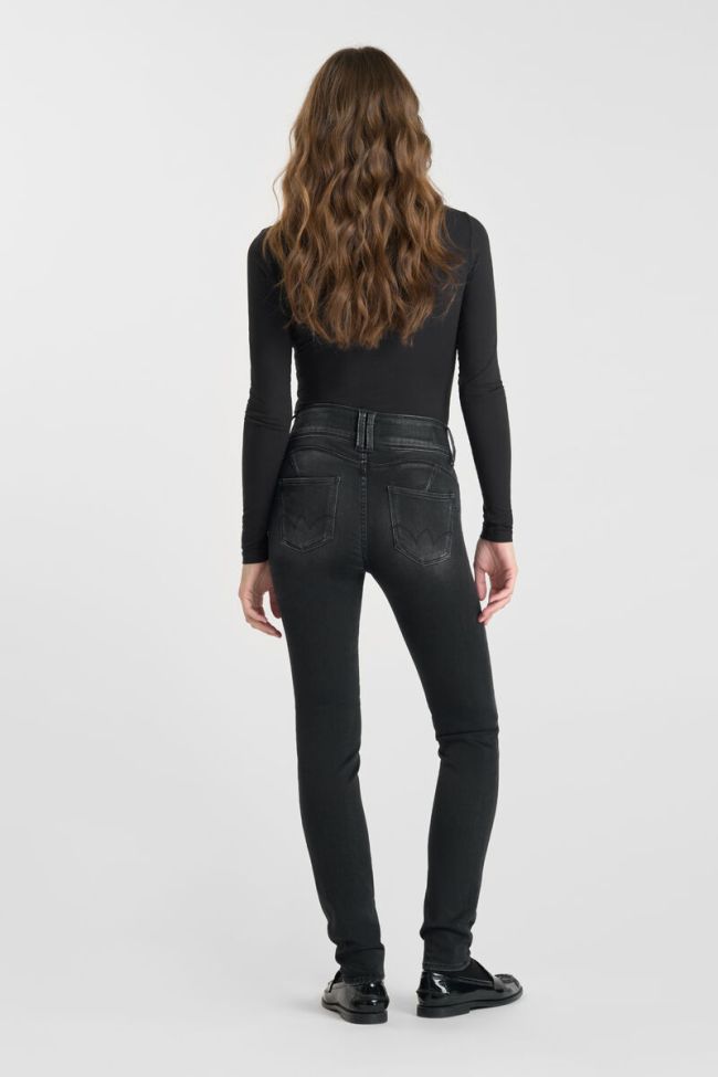 Jeans ultra pulp slim Yuto taille haute noir N°1