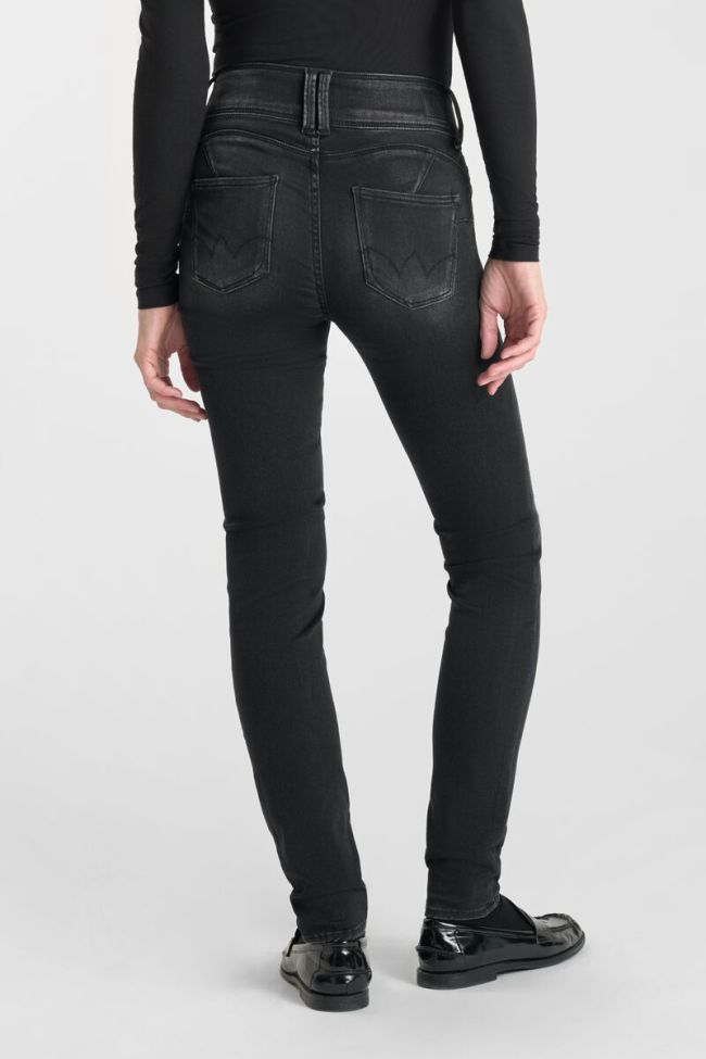 Jeans ultra pulp slim Yuto taille haute noir N°1