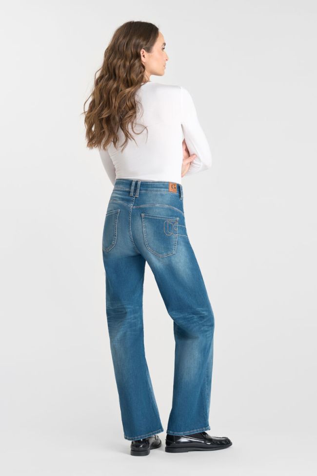Jeans pulp wide leg Zim taille haute 7/8ème bleu N°3