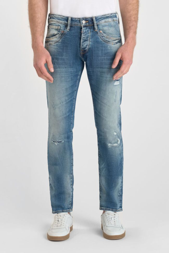 Jeans 700/11 adjusted Jager destroy bleu N°4