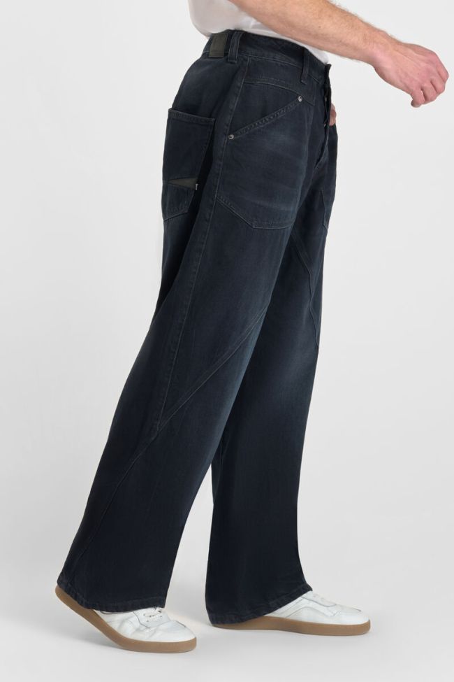 Jeans extra loose Ludolf bleu-noir N°1
