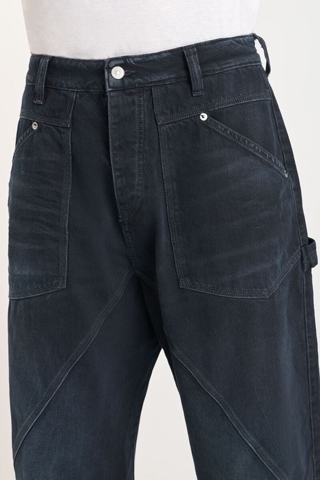 Jeans extra loose Ludolf bleu-noir N°1
