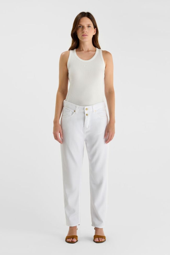 Jeans 400/60 girlfriend Riki tencel blanc