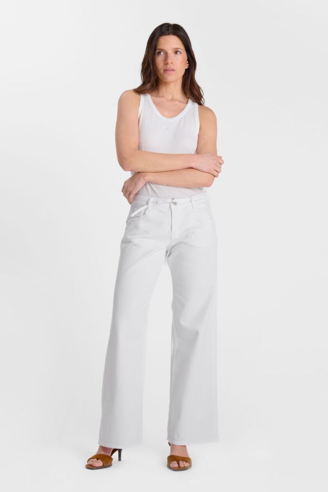 Jeans wide leg Lauryn Jab blanc