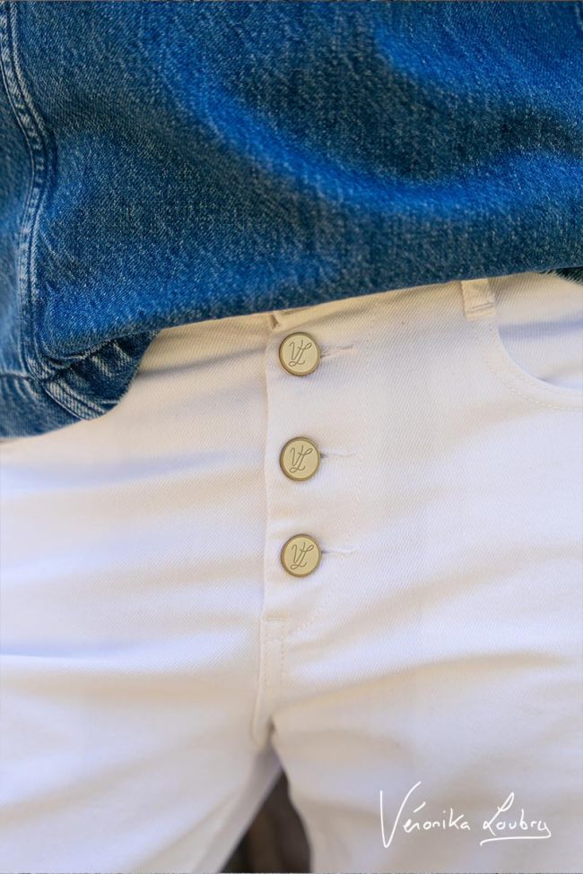 James 400/60 girlfriend by Véronika Loubry jeans blanc