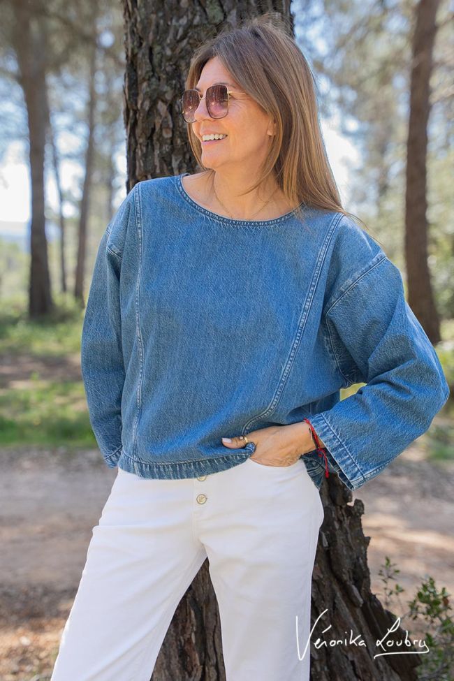 James 400/60 girlfriend by Véronika Loubry jeans blanc