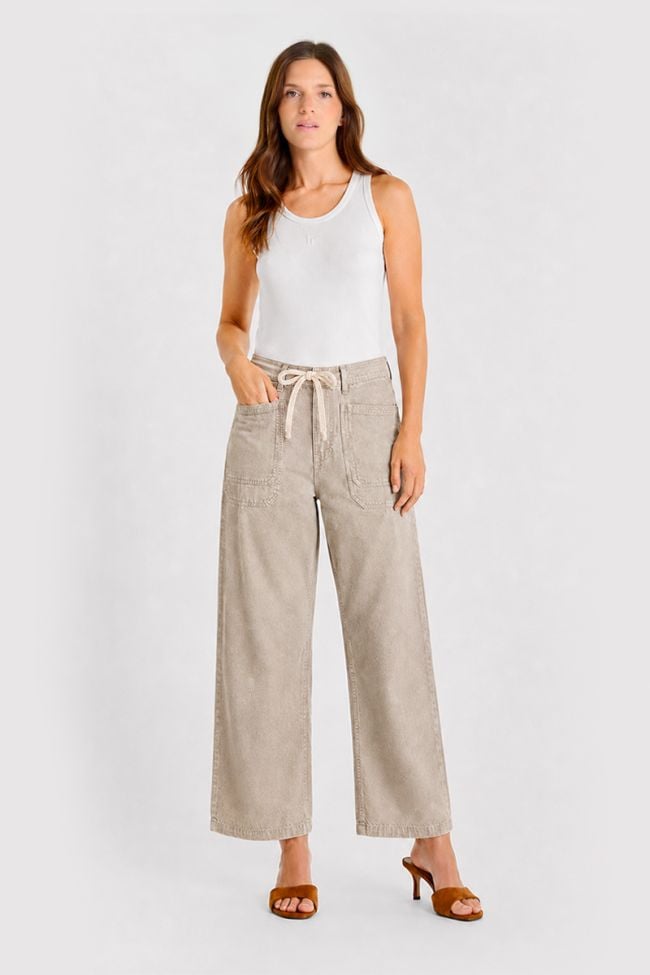 Jeans balloon Madie beige
