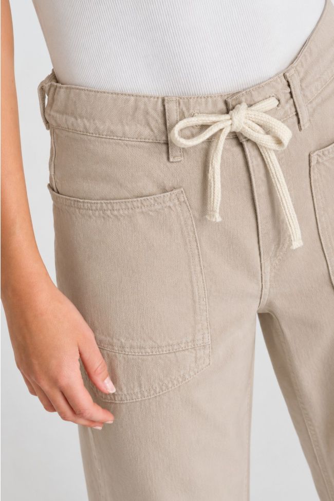 Jeans balloon Madie beige