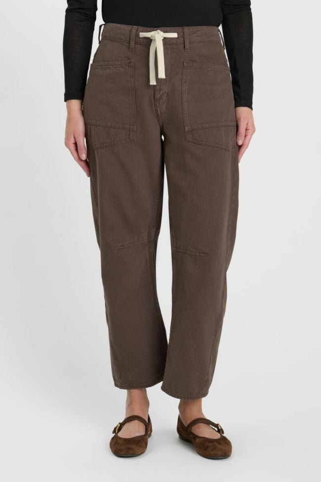 Jeans balloon Madie marron