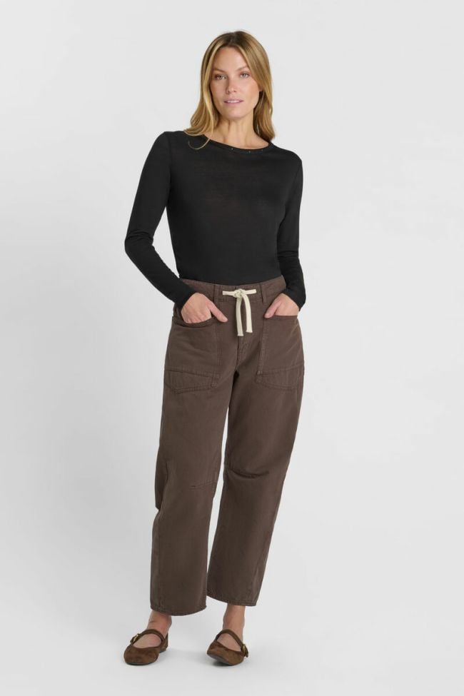 Jeans balloon Madie marron