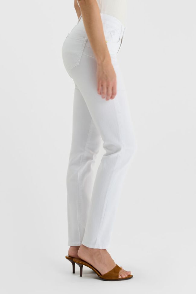 Jeans pulp regular taille haute blanc 