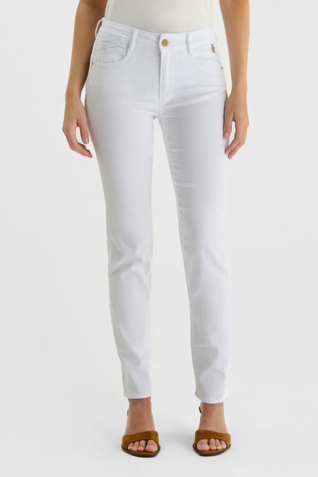 Jeans pulp regular taille haute blanc 