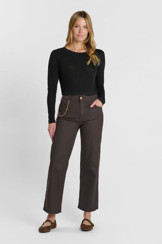 Jeans pulp wide leg Clea marron