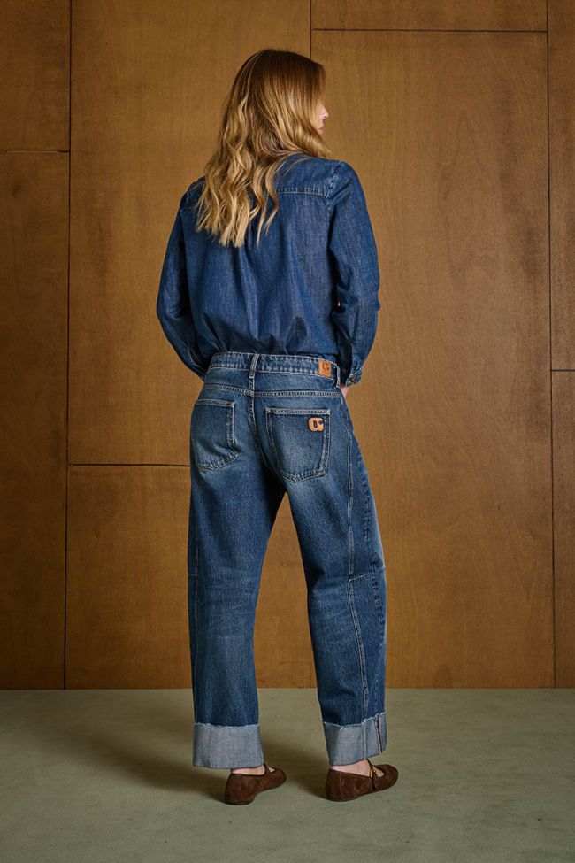 Jeans barrel Leal bleu foncé