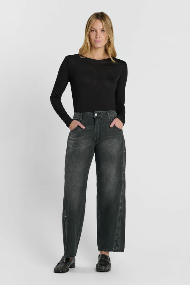 Jeans barrel Lealy noir