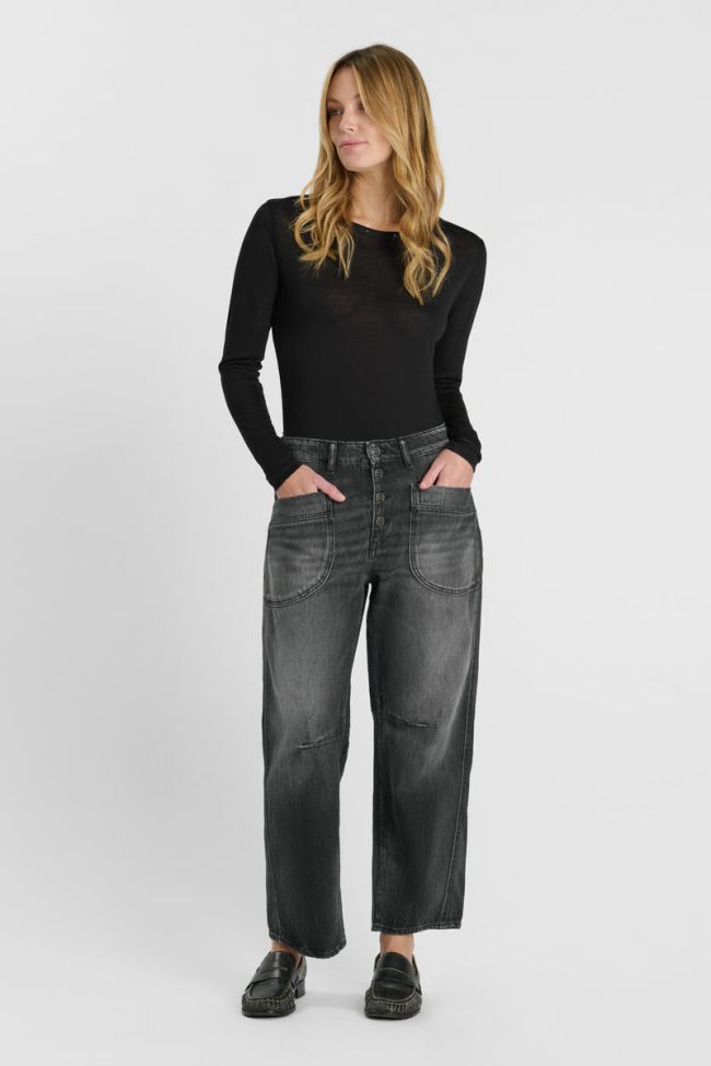 Jeans balloon Madie club noir N°1