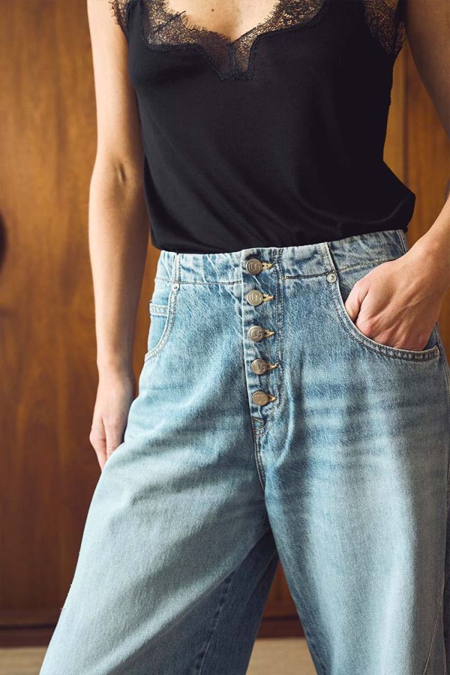 Jeans balloon Nyala bleu moyen