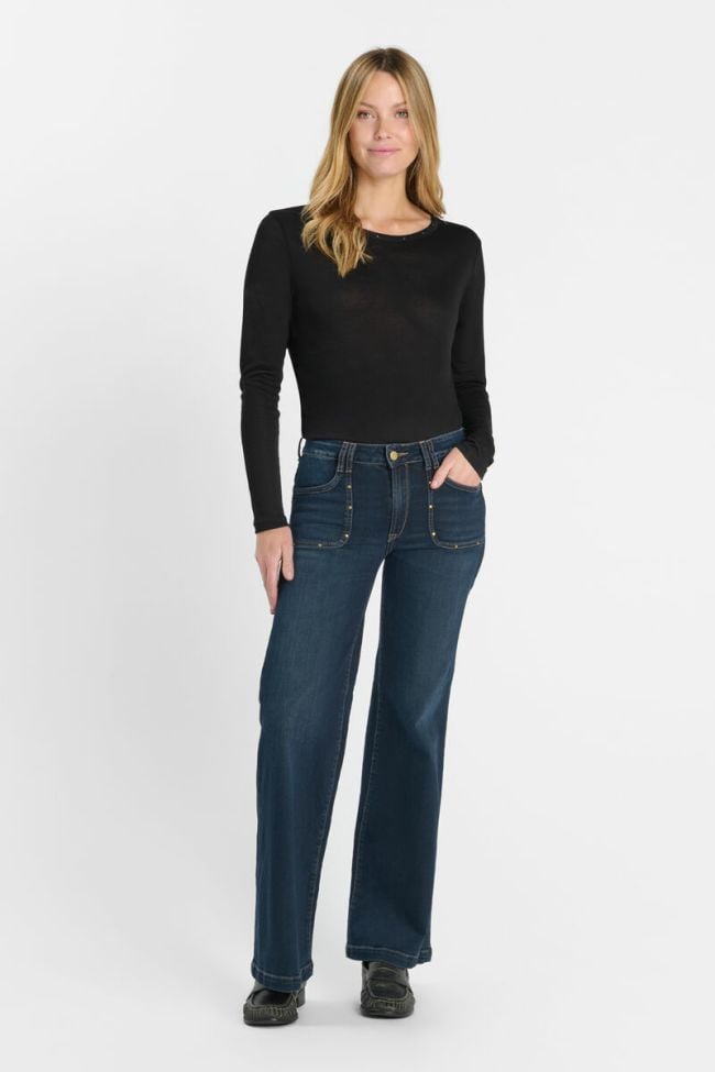 Jeans pulp flare Pamo bleu foncé