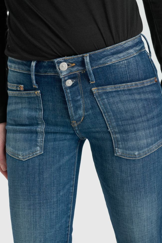 Jeans flare Plume bleu moyen