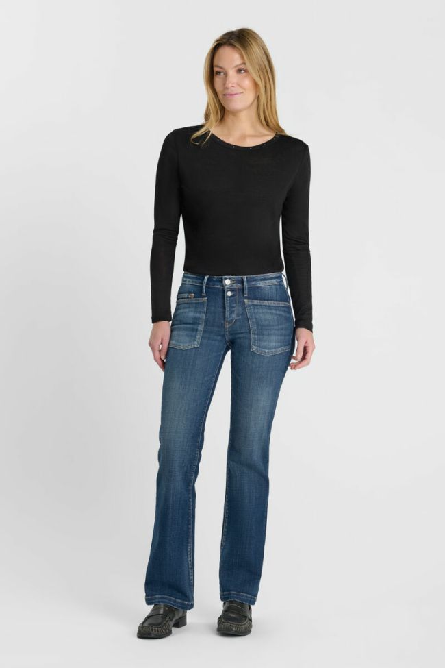 Jeans flare Plume bleu moyen