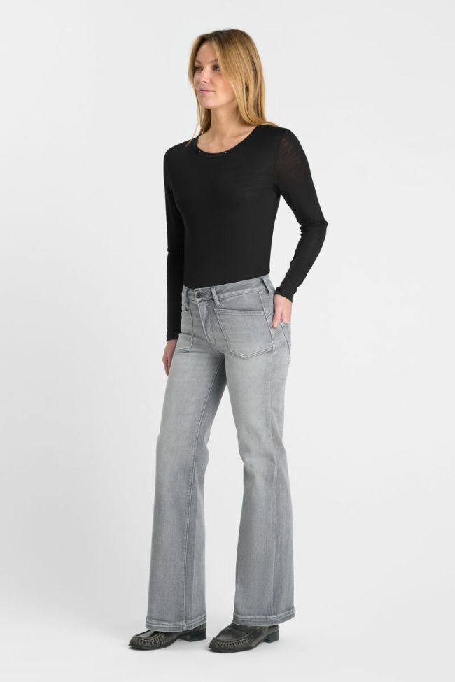Jeans pulp flare Ursina gris moyen