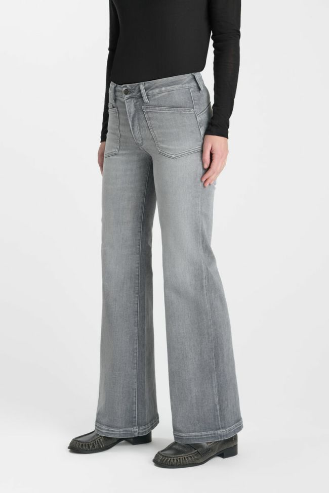 Jeans pulp flare Ursina gris moyen