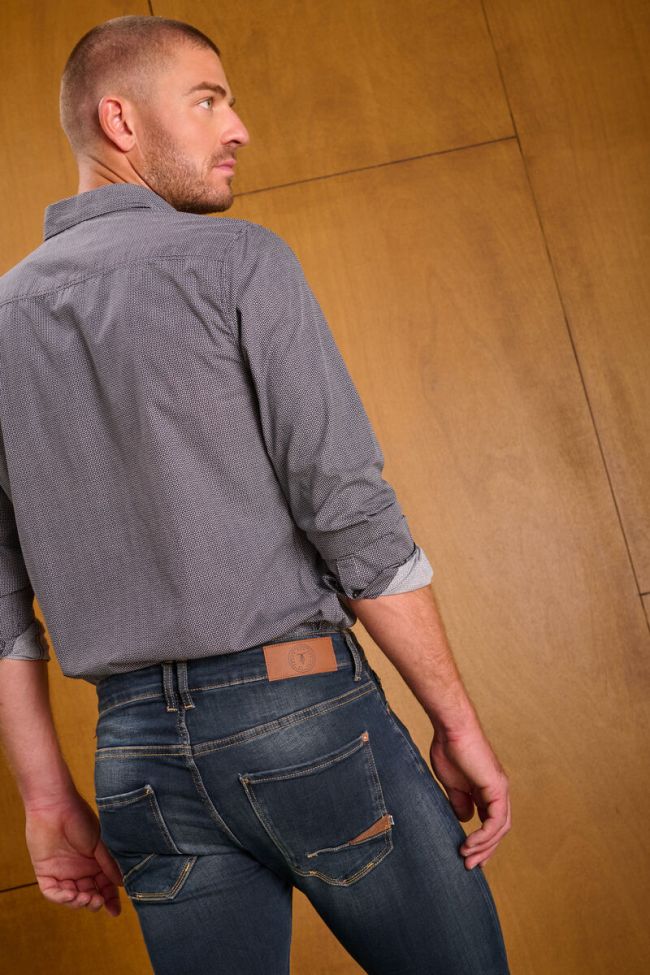Jeans power skinny bleu-noir N°2
