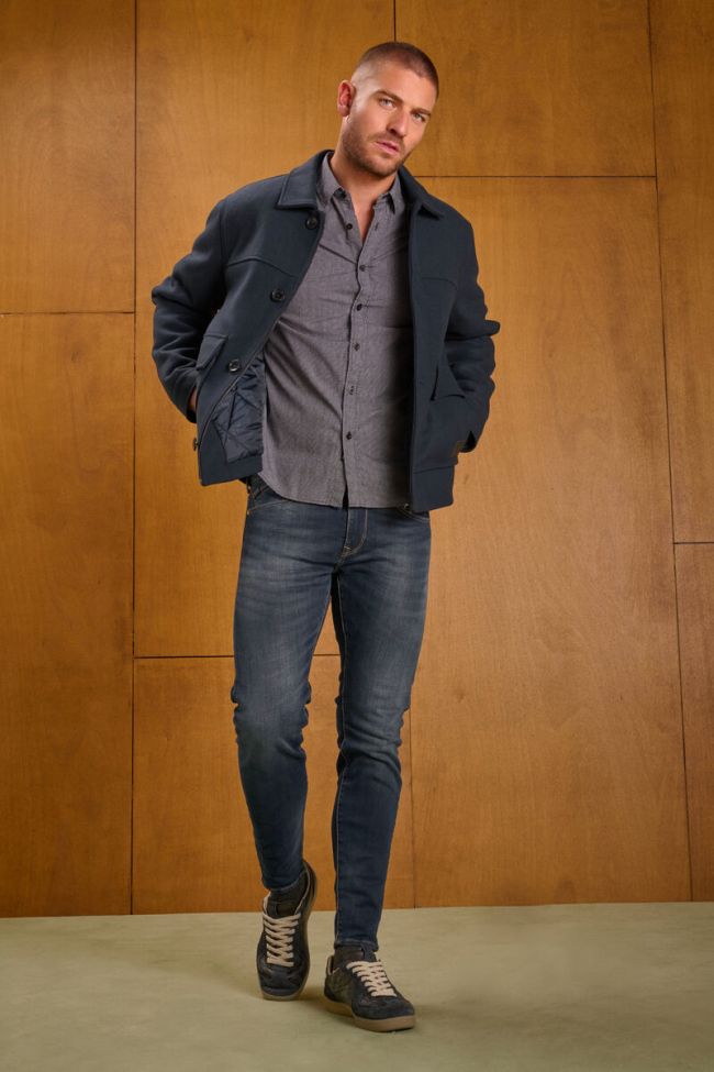 Jeans power skinny bleu-noir N°2