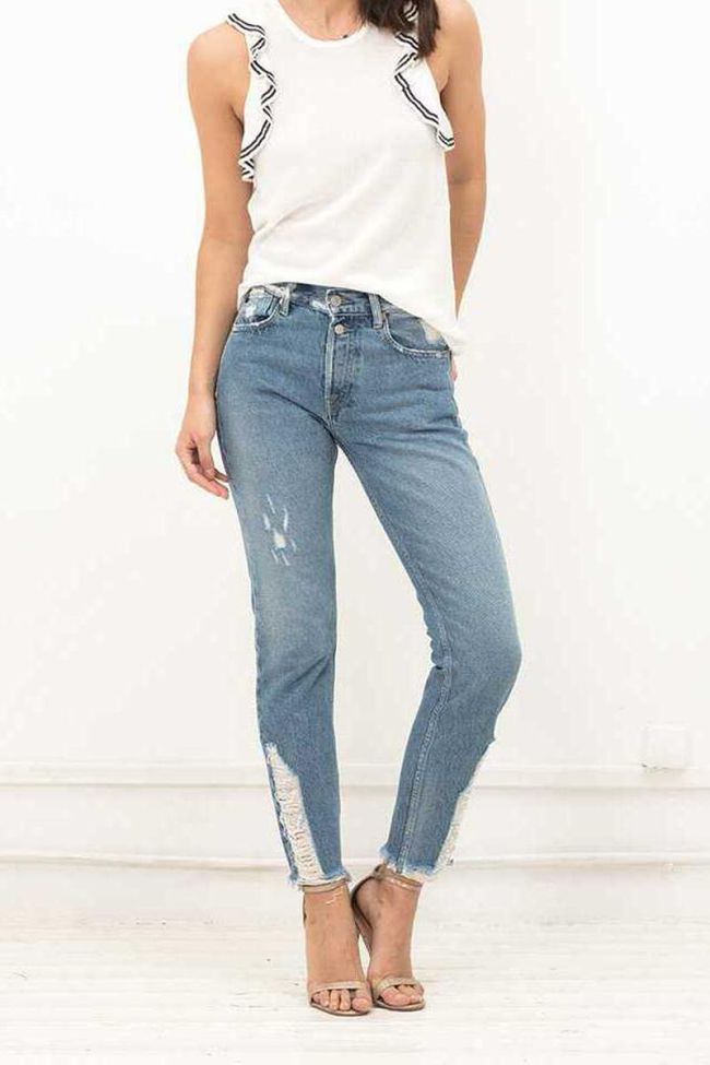 Pull sans manches Marika blanc