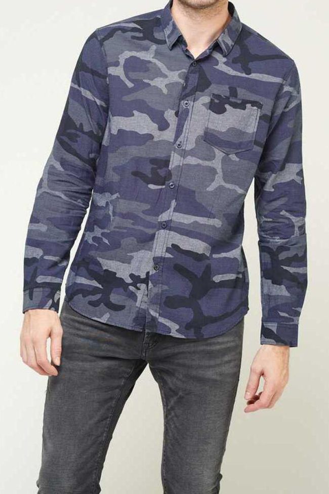 Chemise Ulysse Bleu Camo