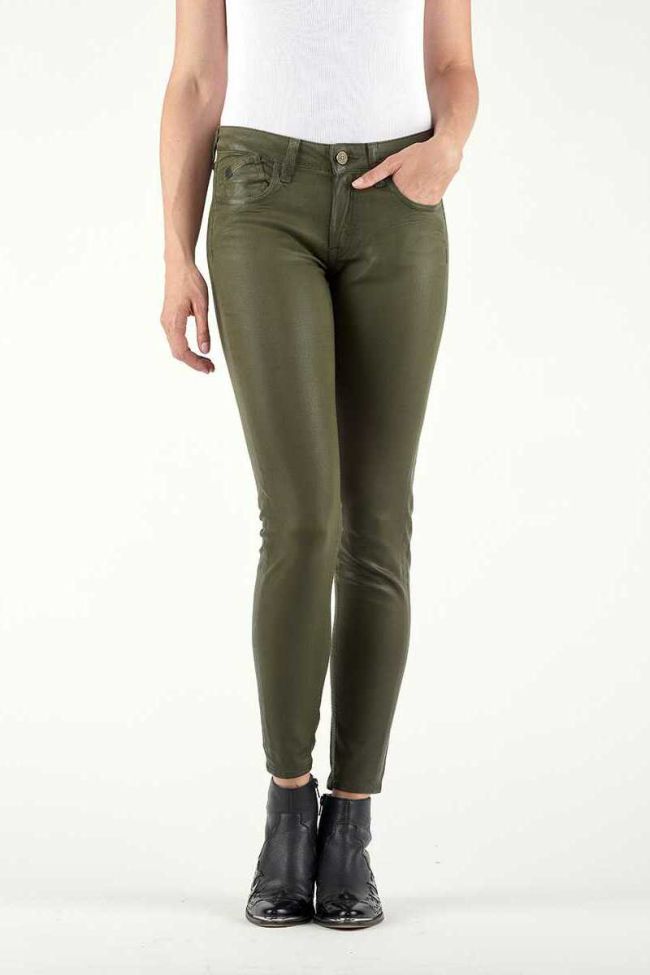 Jeans 300/16 Slim Effet Cuir Khaki