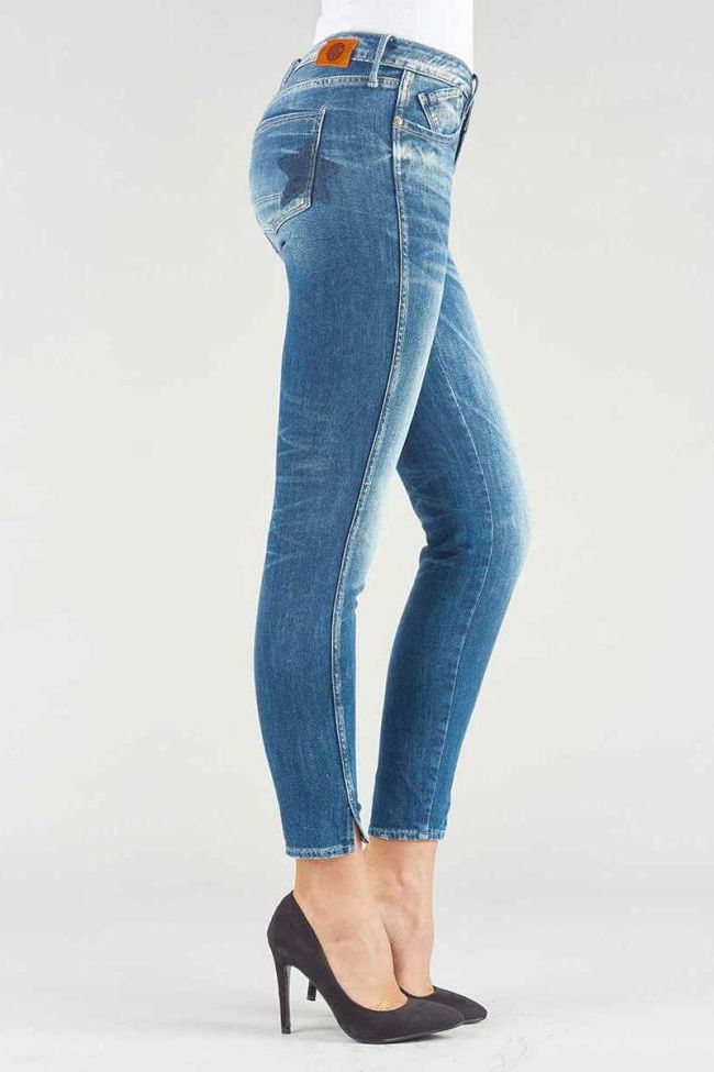 Jeans 300/16 slim court bleu foncé