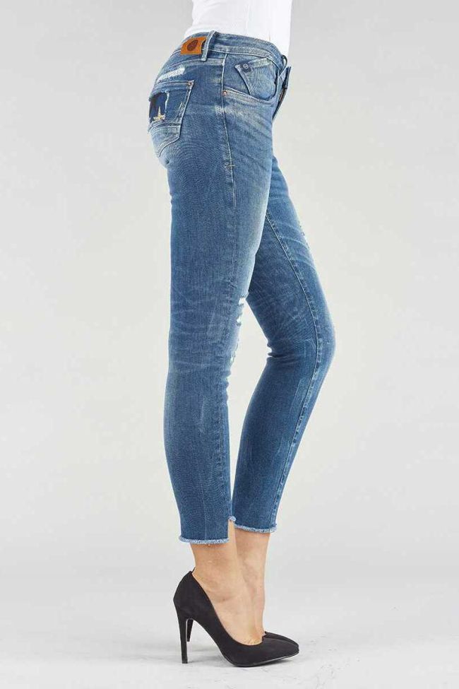 Jeans Power skinny court déchiré