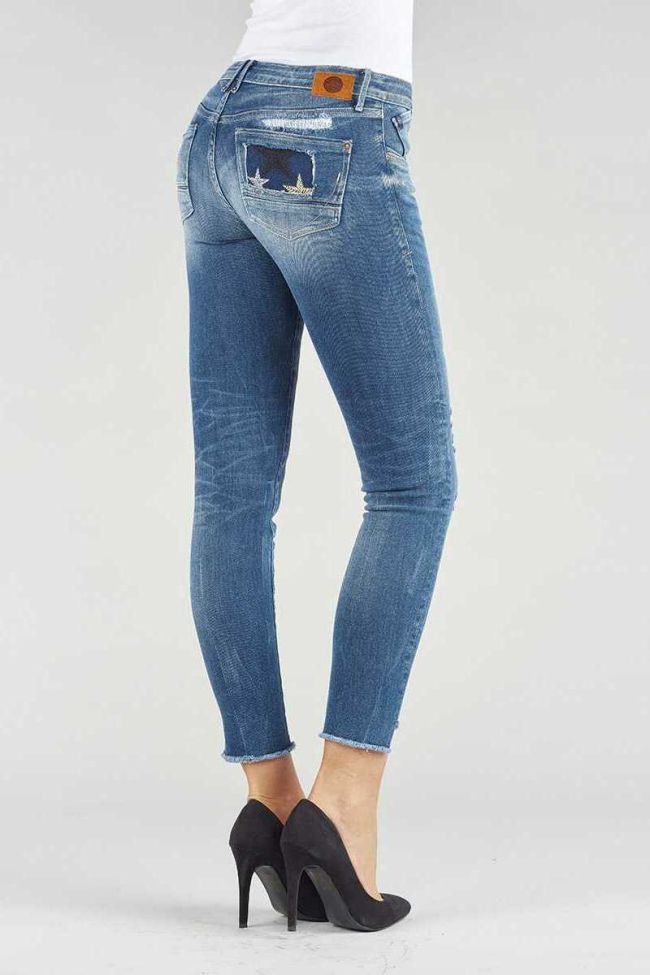 Jeans Power skinny court déchiré