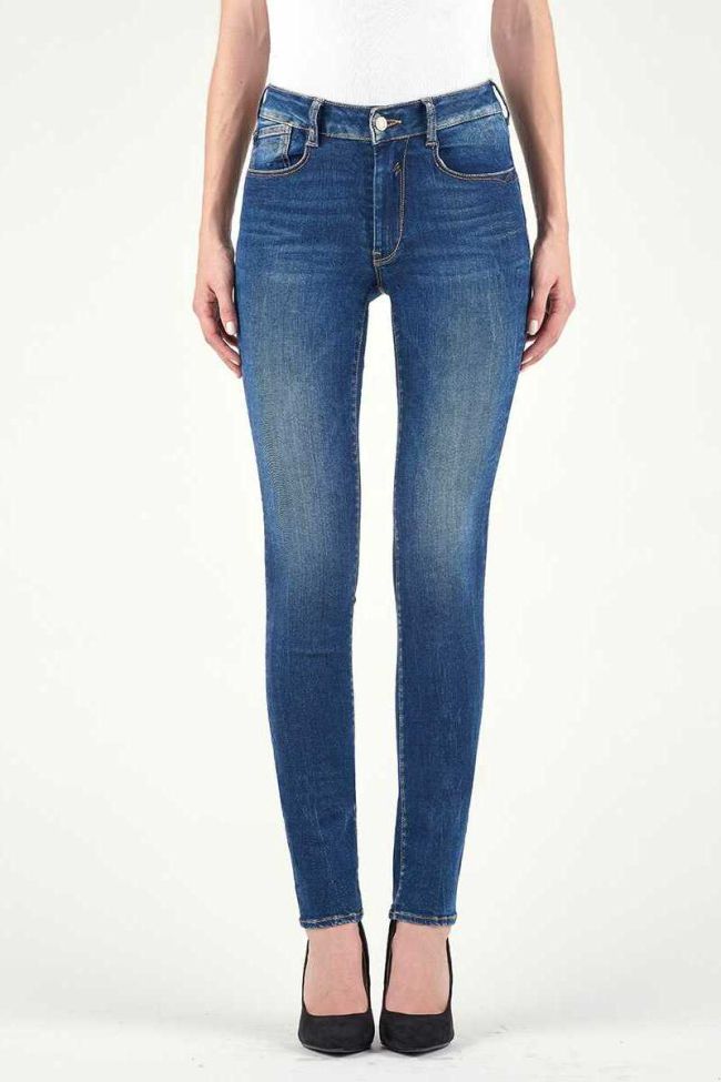 Jeans Pulp Regular Taille Haute Bleu