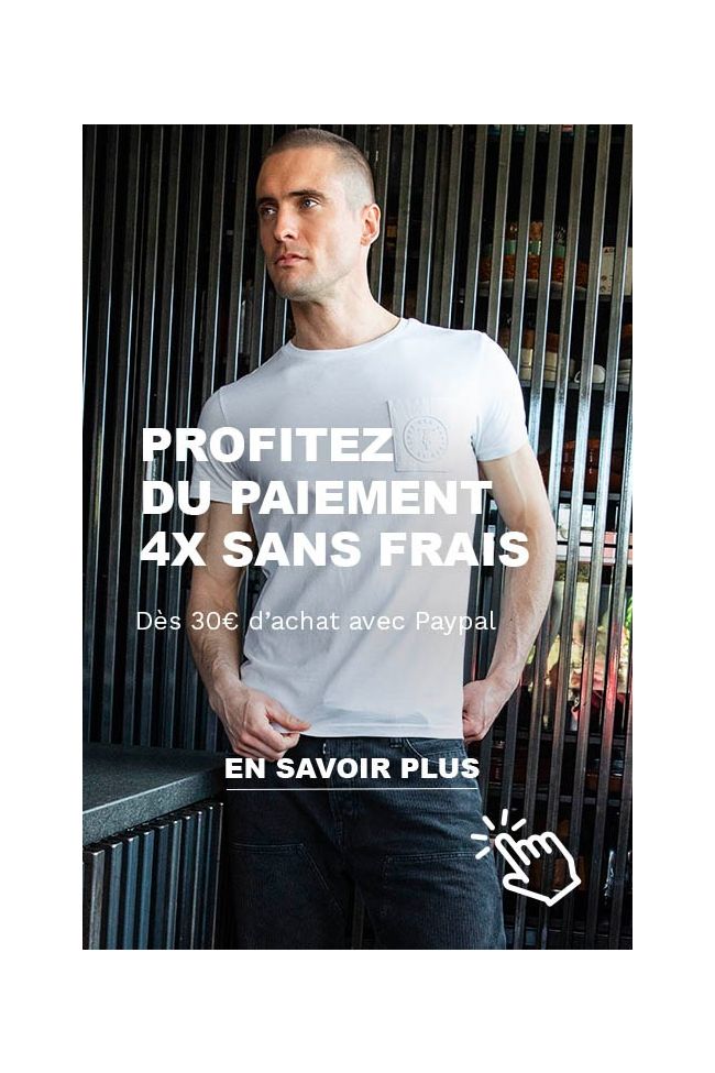 paiement 4x sans frais paypal homme