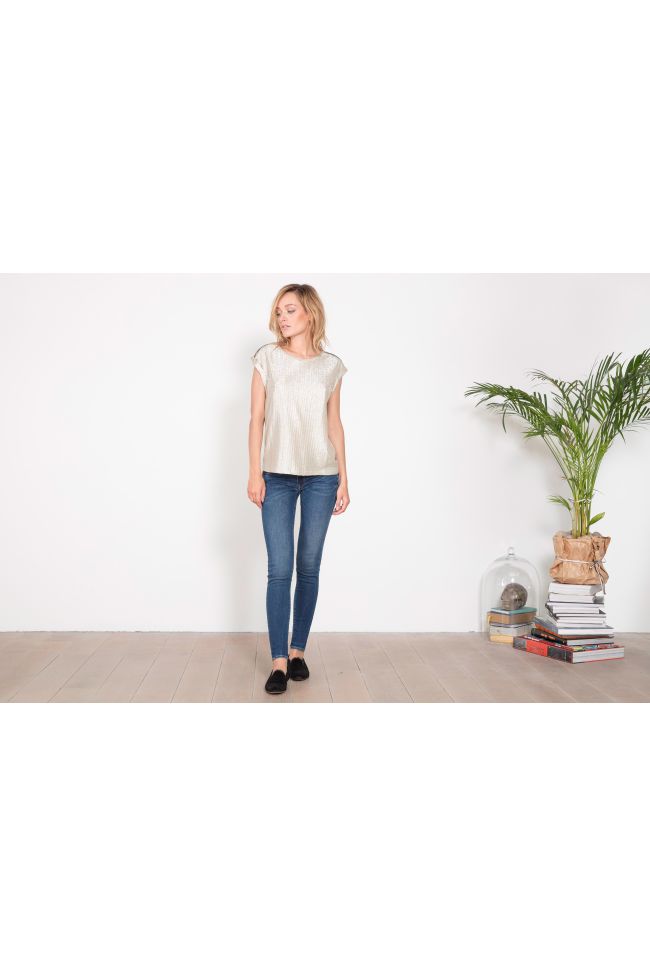 Jeans Power Skinny Bleu moyen