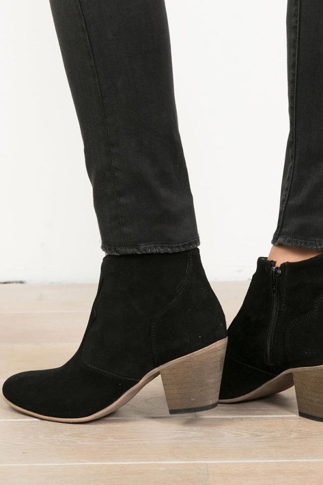 Bottines Taylor en daim noir