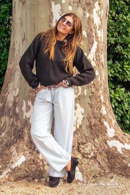Jeans relaxed Gégé bleu clair by Véronika Loubry