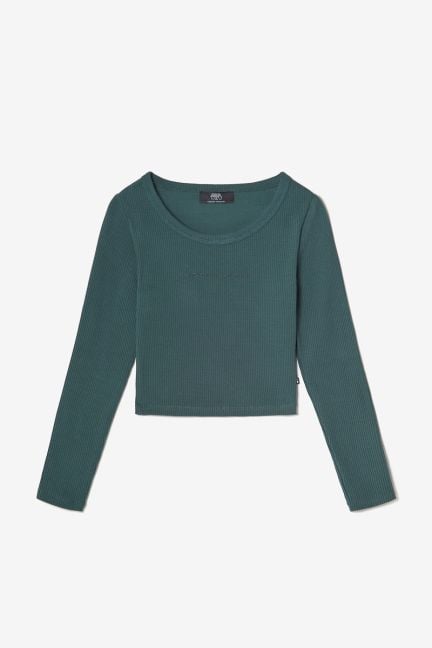 Crop top Virginiagi vert bouteille